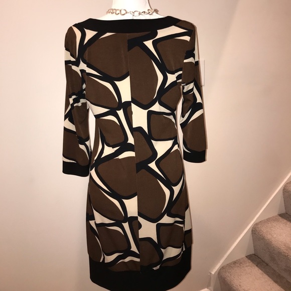 Blu Sage Geometric Pattern Shift Dress - Picture 3 of 3